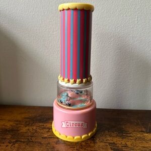 Pink and Blue Striped Circus-Themed Decor